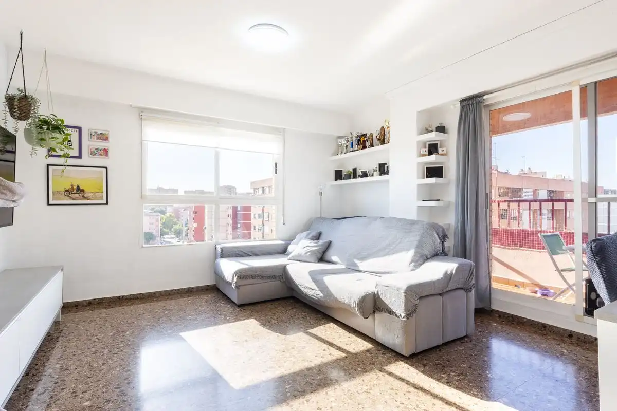 Sala d'estar de Pis en venda en Valencia amb Aire condicionat, Calefacció i Terrassa