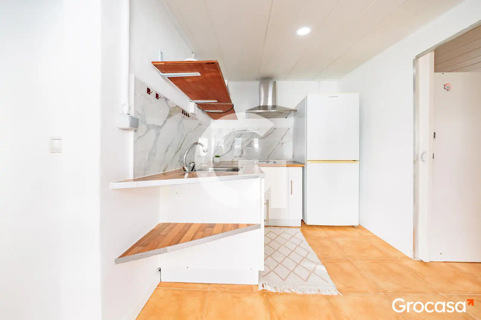 Küche von Erdgeschoss zum Verkauf in Terrassa mit Heizung, Terrasse und Abstellraum