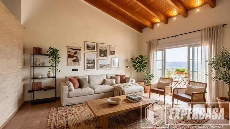 Sala de estar de Casa o chalet en venta en L'Énova con Calefacción, Terraza y Trastero