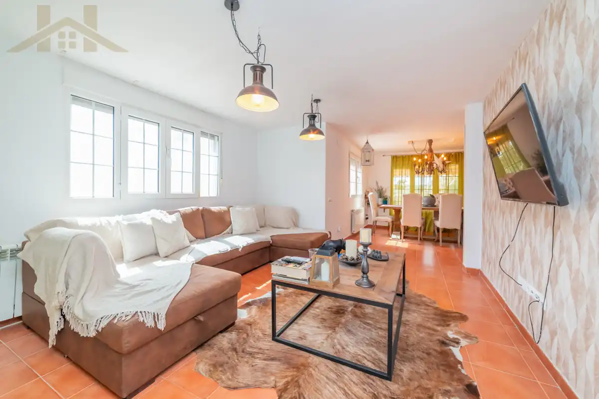 Living room of Houses for sale in El Álamo  with Air Conditioner, Heating and Private garden