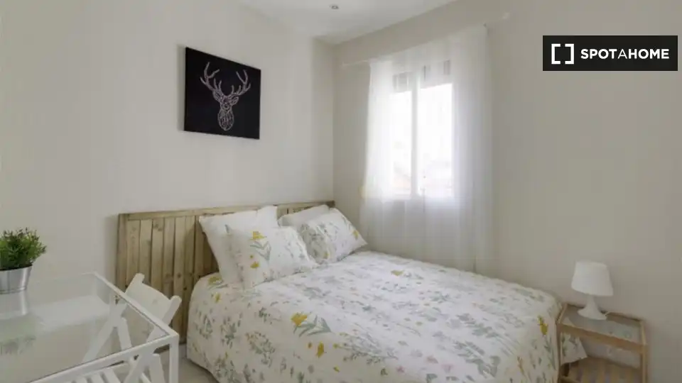 Habitación de Piso de alquiler en Madrid con Aire acondicionado, Calefacción y Amueblado