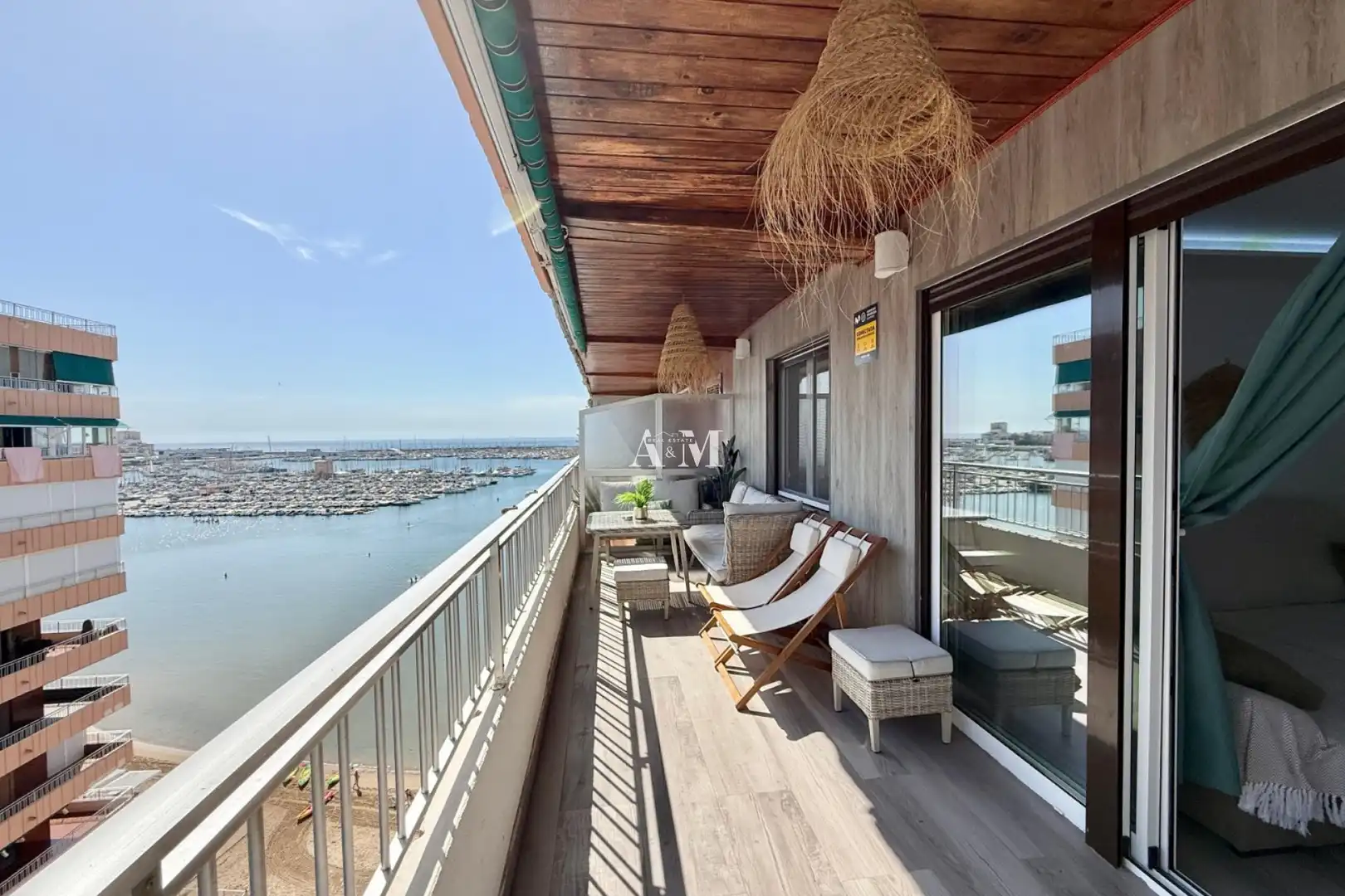 Terraza de Piso de alquiler en Torrevieja con Aire acondicionado, Calefacción y Terraza