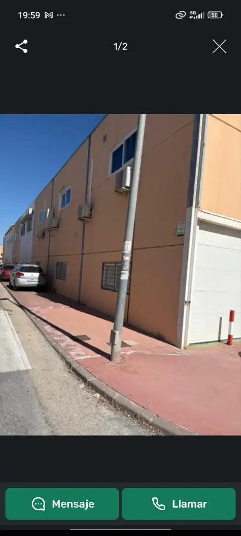 Vista exterior de Nau industrial de lloguer en Cijuela