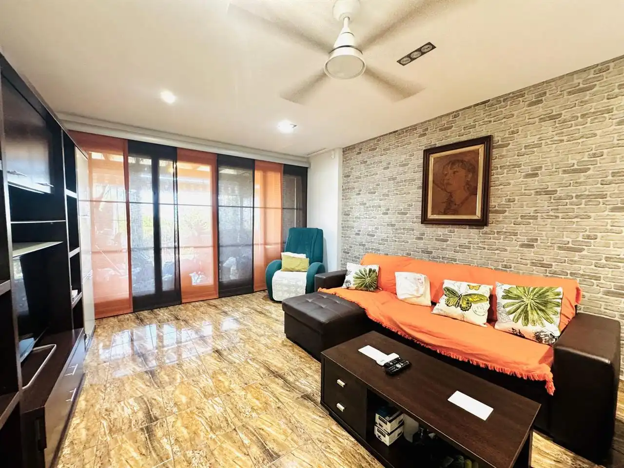 Living room of Houses for sale in Finestrat  with Air Conditioner, Private garden and Swimming Pool