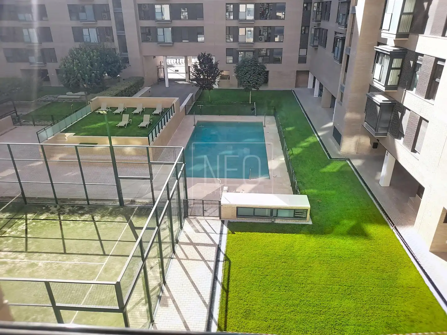 Swimming pool of Flat for sale in Madrid  with Air Conditioner, Heating and Private garden