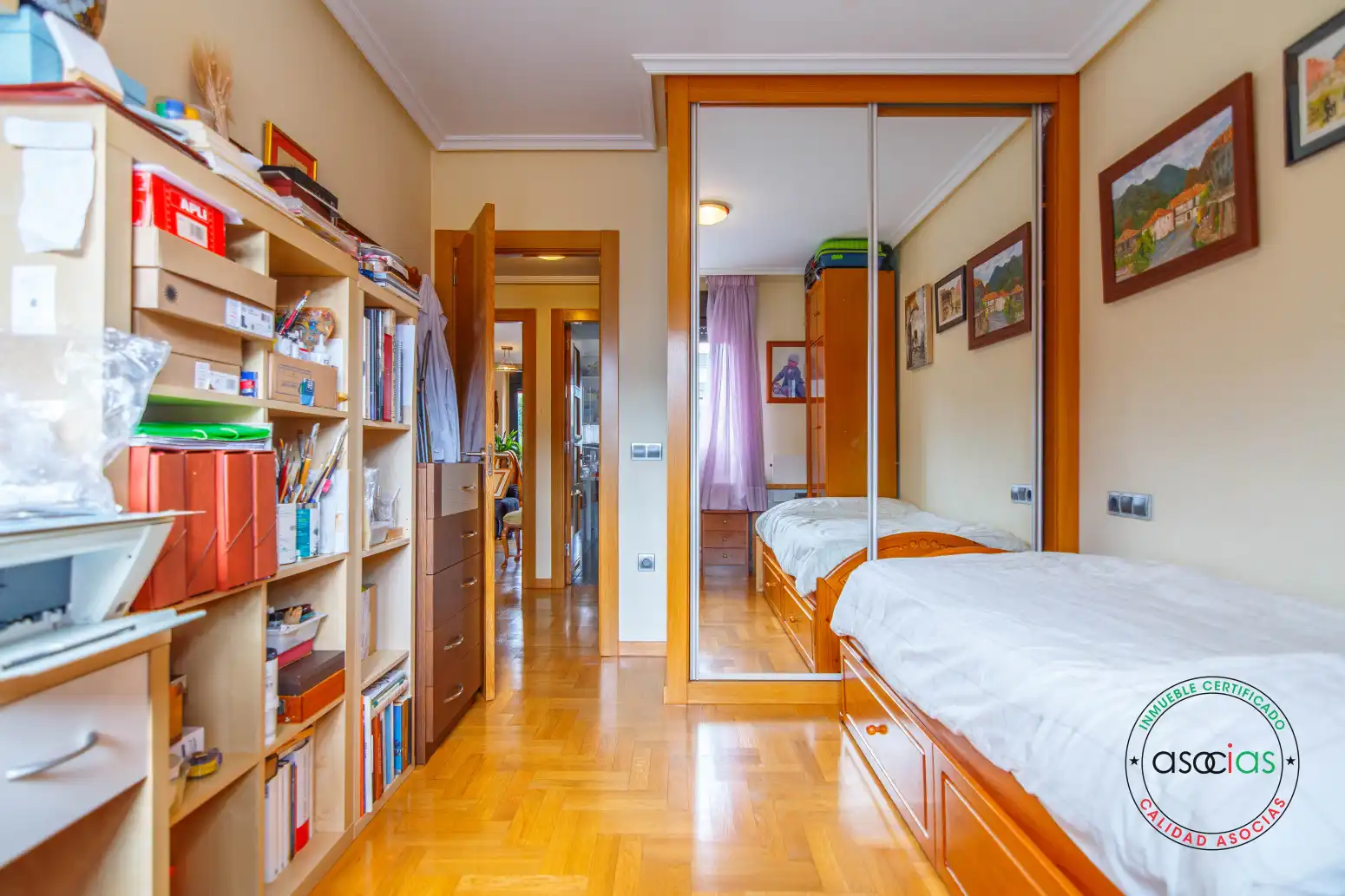 Bedroom of Flat for sale in Siero  with Heating, Terrace and Storage room