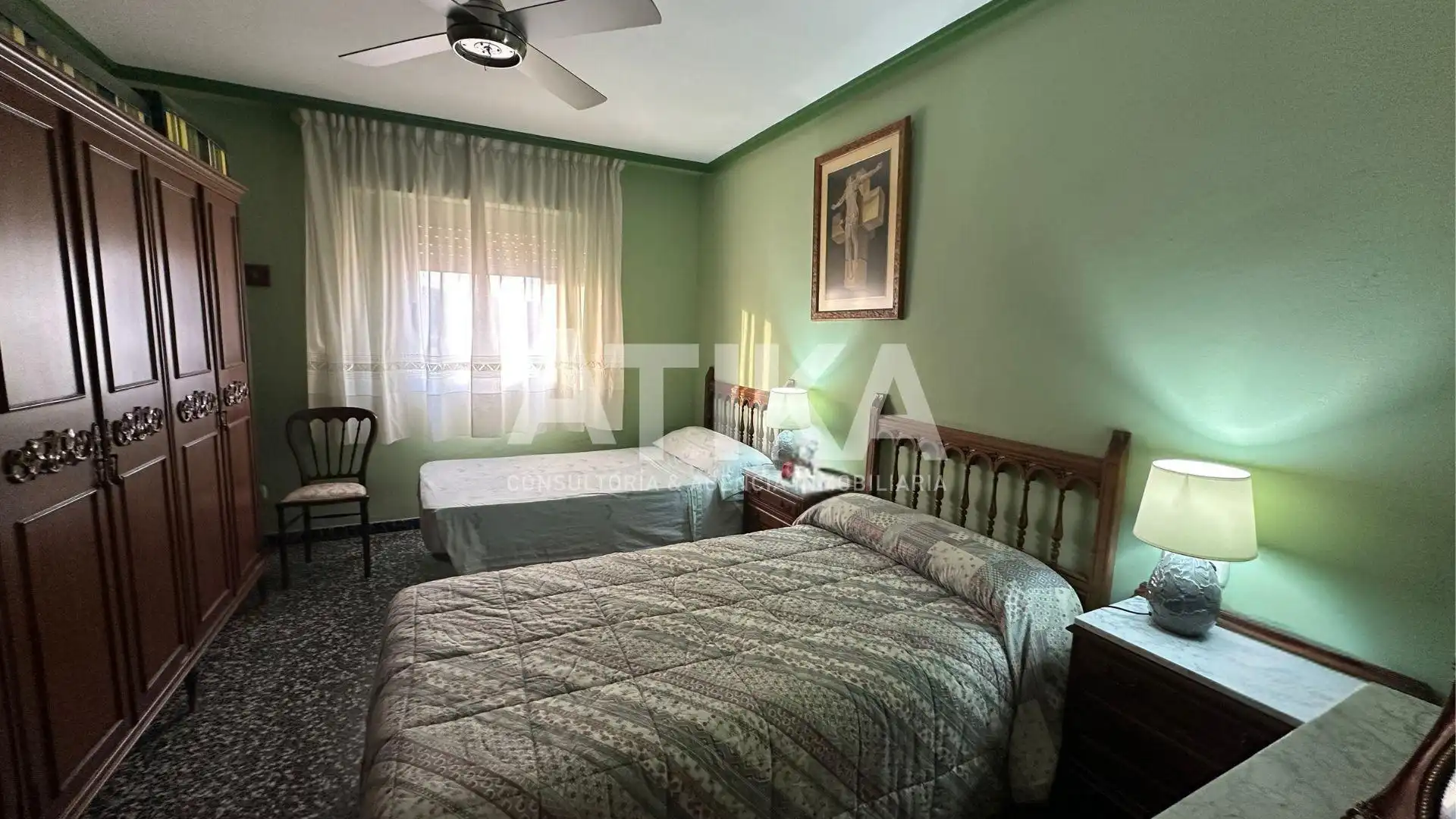 Schlafzimmer von Wohnung zum Verkauf in Ontinyent mit Klimaanlage, Heizung und Terrasse