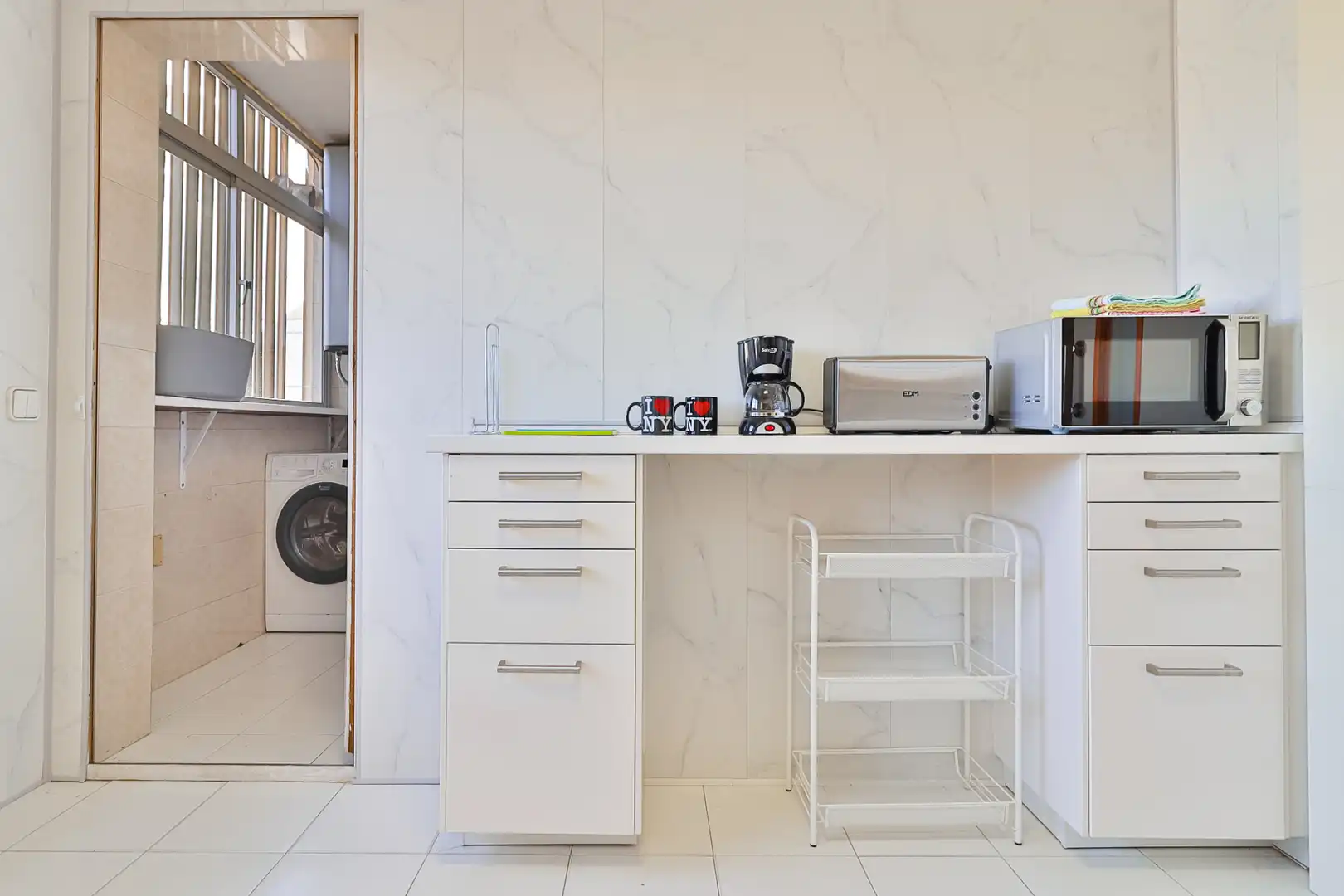 Cocina de Piso de alquiler en Málaga con Aire acondicionado, Amueblado y Internet