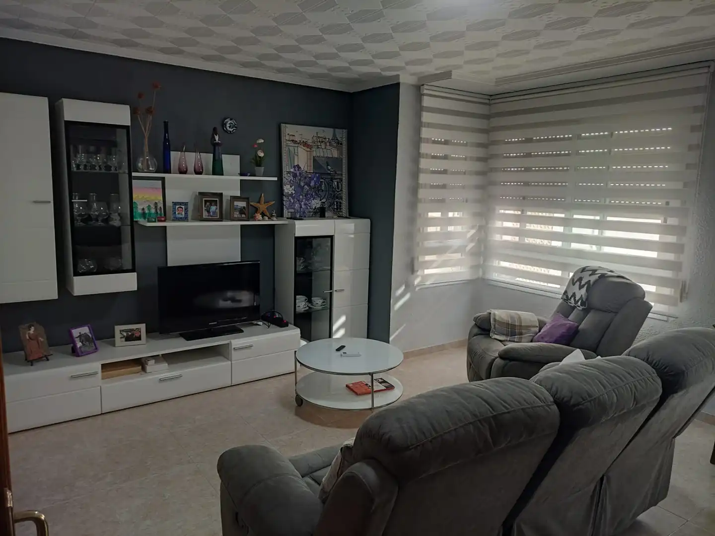 Wohnzimmer von Wohnung zum Verkauf in Burriana / Borriana mit Klimaanlage, Möbliert und Ofen