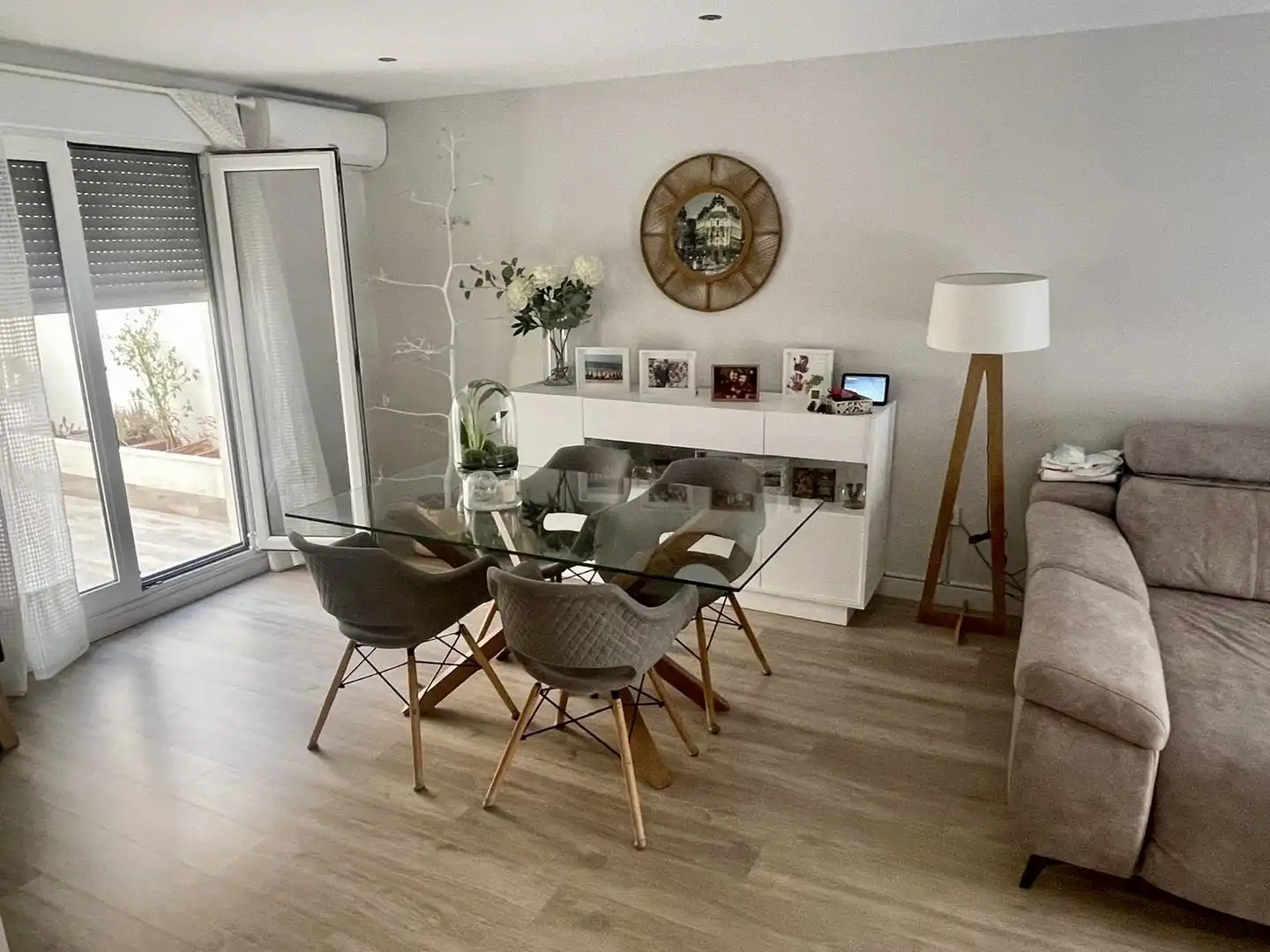 Comedor de Casa adosada en venta en Almería con Aire acondicionado, Parquet y Amueblado