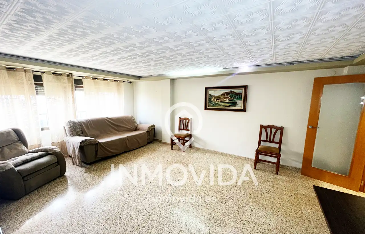 Sala de estar de Piso en venta en Xàtiva con Aire acondicionado, Amueblado y Balcón