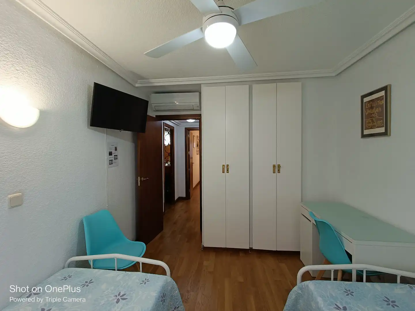 Bedroom of Flat for rent in Madrid  with Air Conditioner, Heating and Parquet flooring
