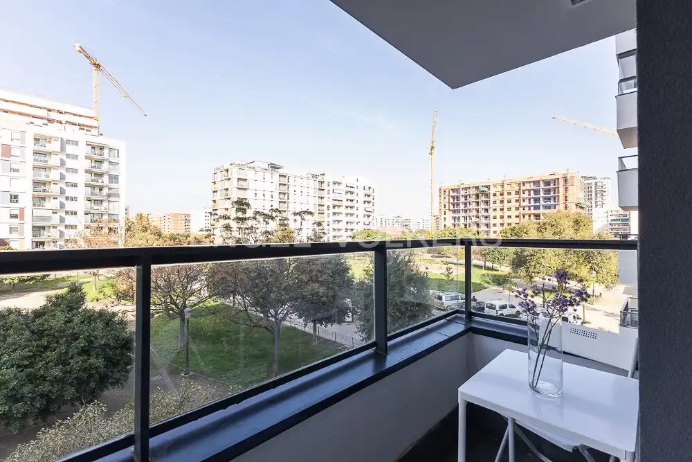 Balcony of Flat for rent in Valencia  with Air Conditioner, Heating and Parquet flooring