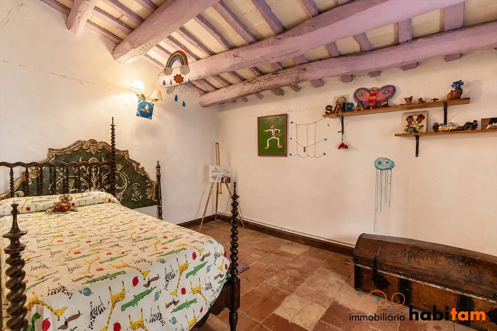 Habitación de Finca rústica en venta en Sils con Aire acondicionado, Calefacción y Jardín privado