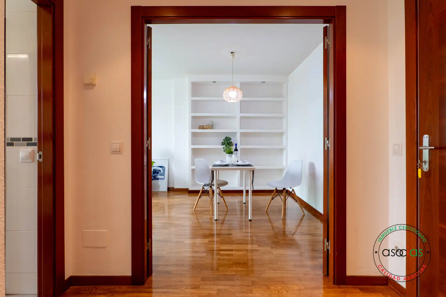 Dining room of Flat for sale in Gijón   with Heating, Parquet flooring and Storage room