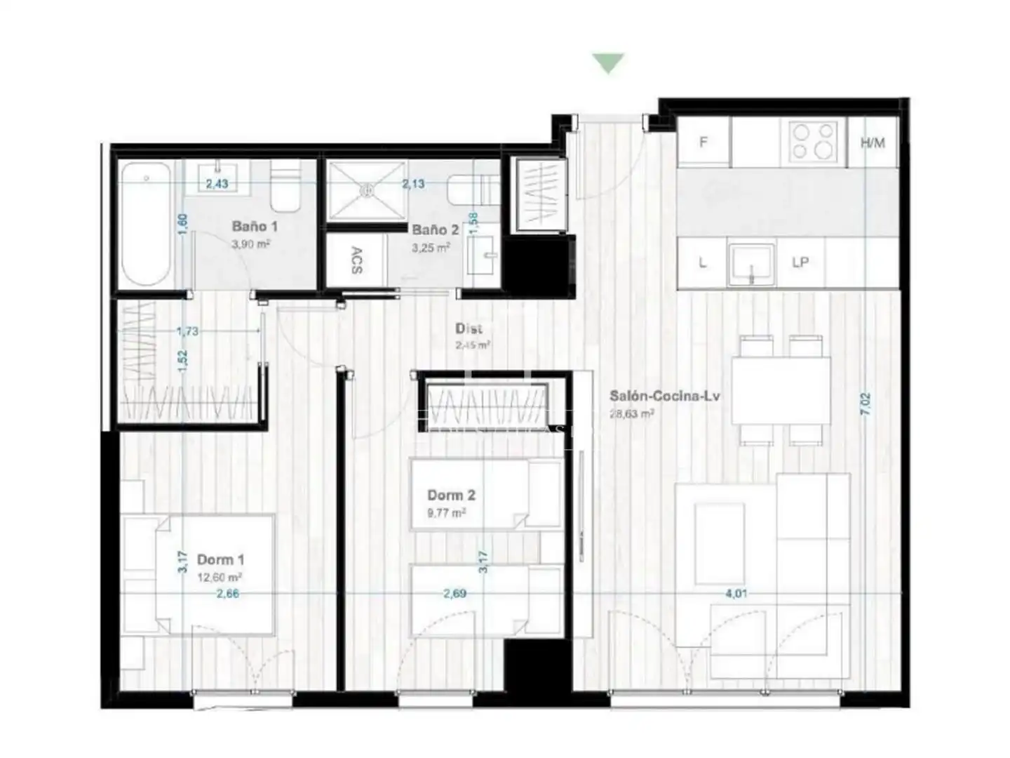 Piso en venta en Málaga con Aire acondicionado, Calefacción y Terraza