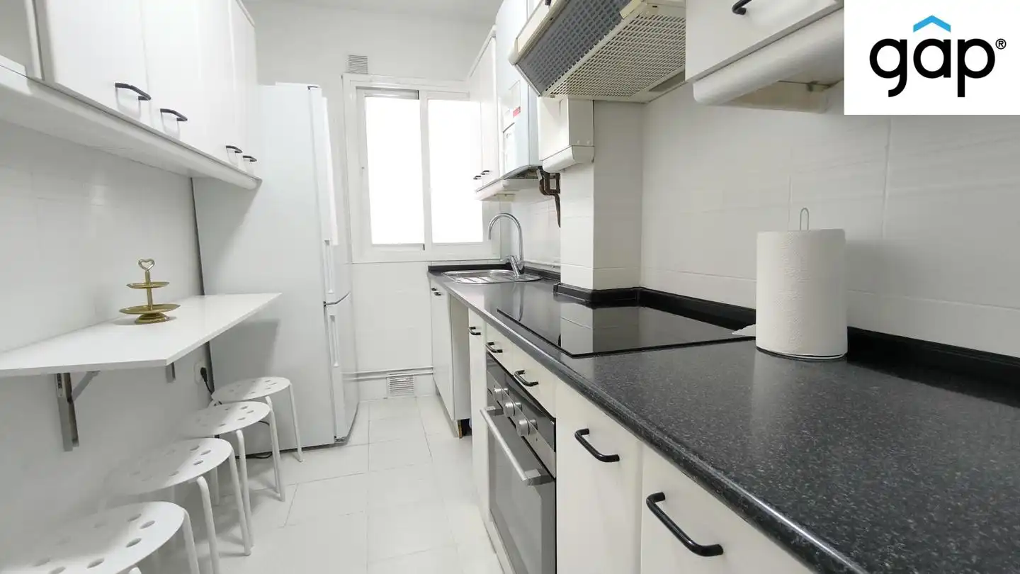 Kitchen of Flat for rent in Cuenca  with Heating, Terrace and Furnished