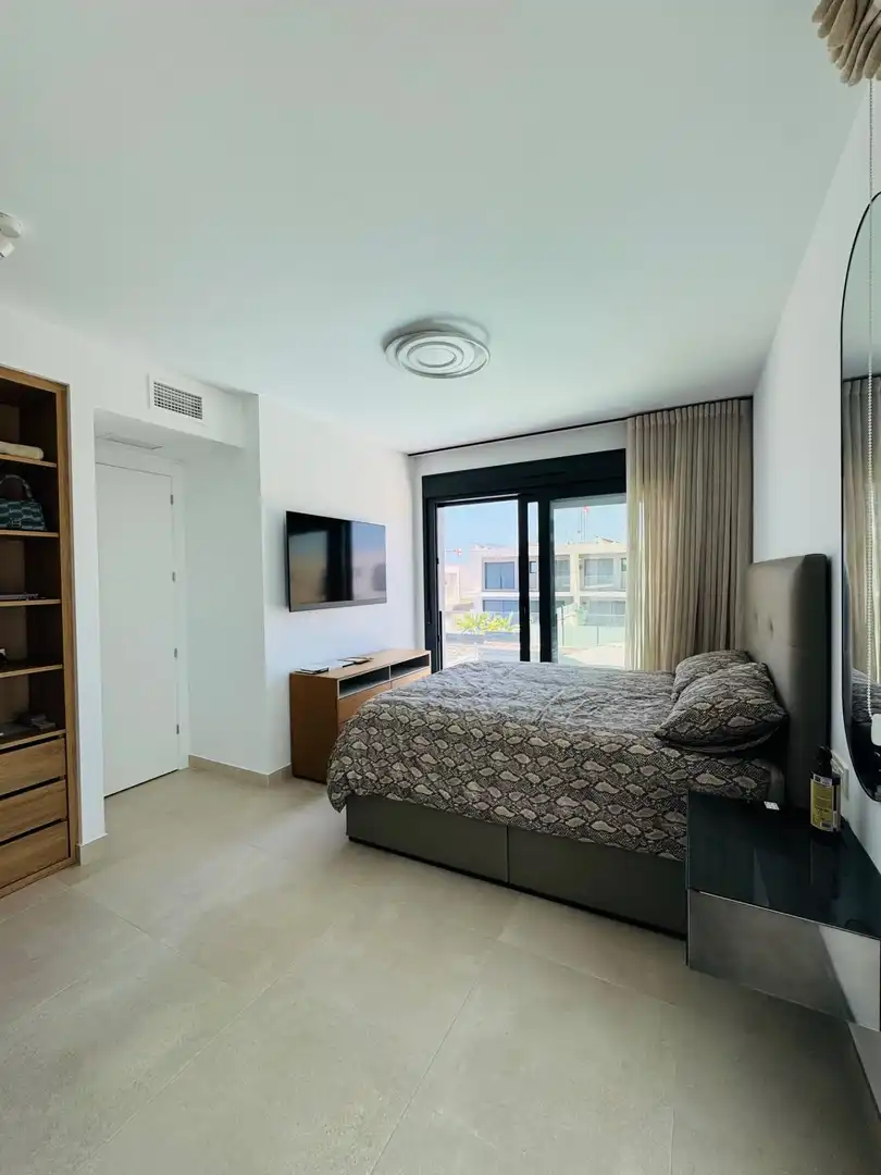 Bedroom of Houses for rent in Santa Pola  with Air Conditioner, Heating and Private garden