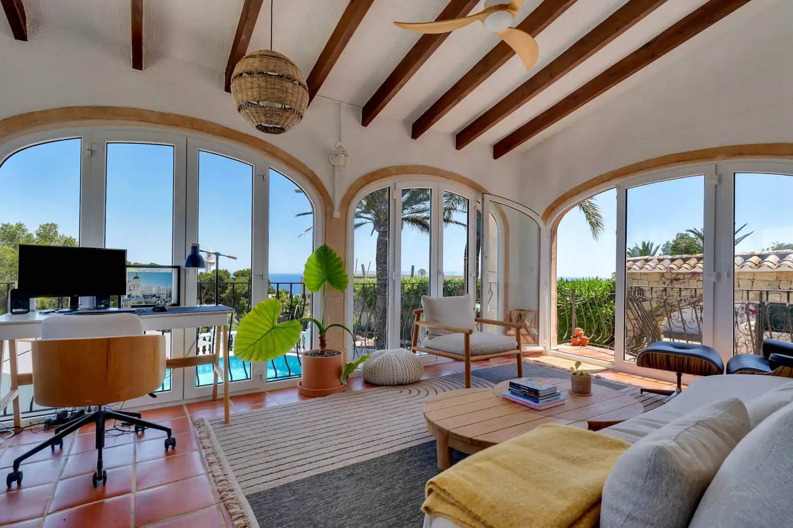 Sala d'estar de Casa o xalet en venda en Jávea / Xàbia amb Aire condicionat, Calefacció i Jardí privat