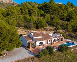 Exterior view of House or chalet for sale in Canillas de Aceituno  with Air Conditioner, Terrace and Swimming Pool