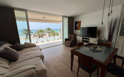 Living room of Flat for sale in Cubelles  with Air Conditioner, Heating and Parquet flooring