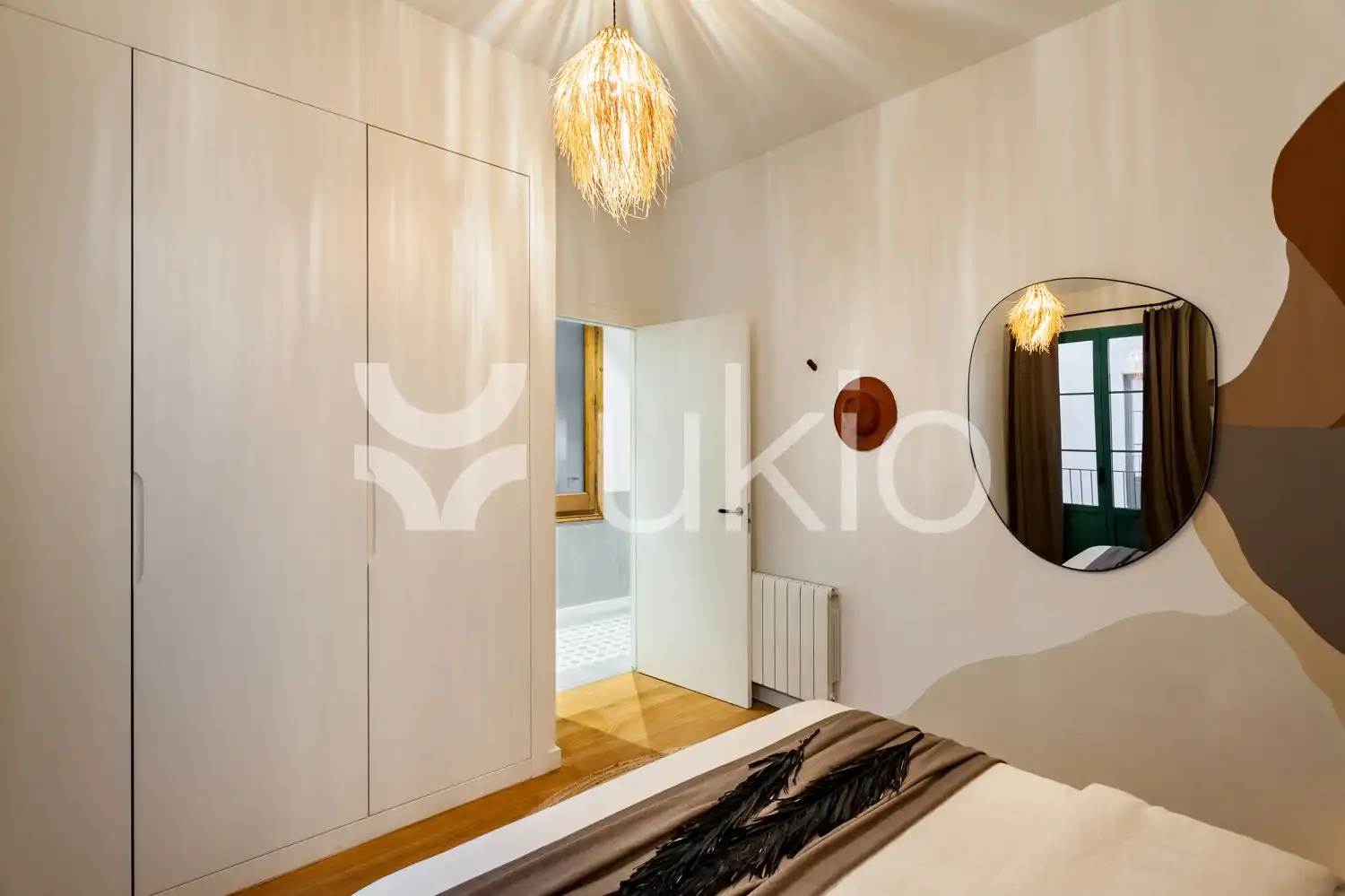 Habitación de Apartamento de alquiler en Barcelona con Aire acondicionado, Calefacción y Amueblado
