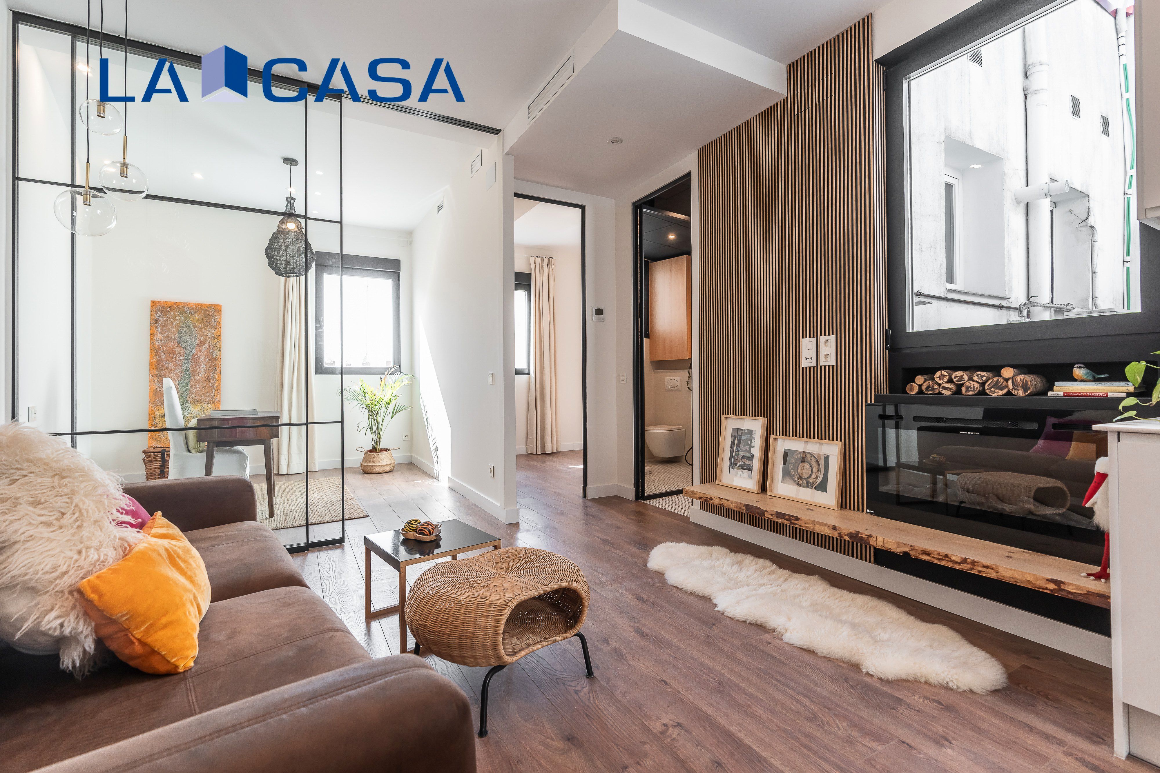 Sala d'estar de Pis en venda en  Madrid Capital