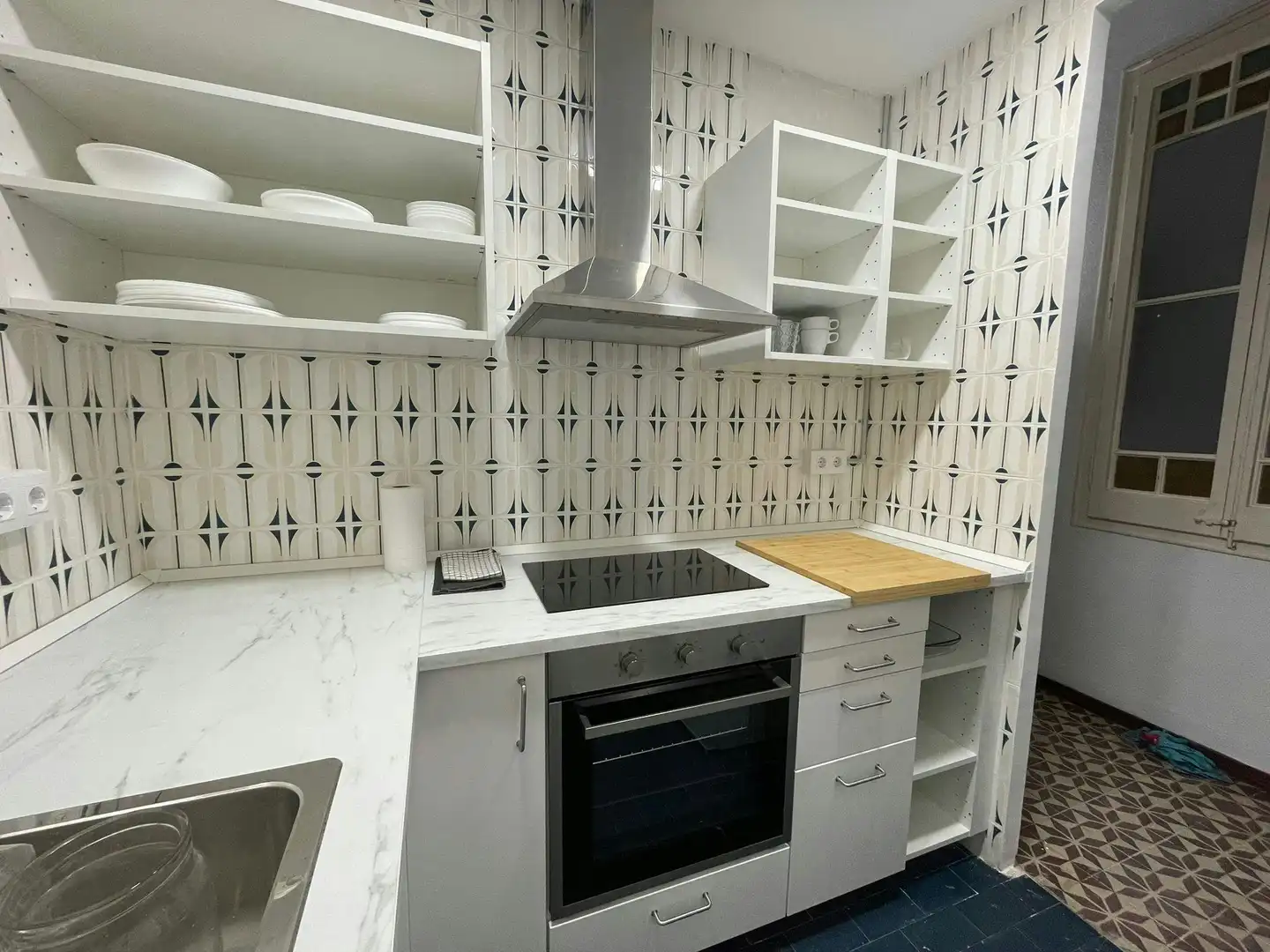 Cocina de Piso para compartir en Barcelona con Calefacción y Amueblado