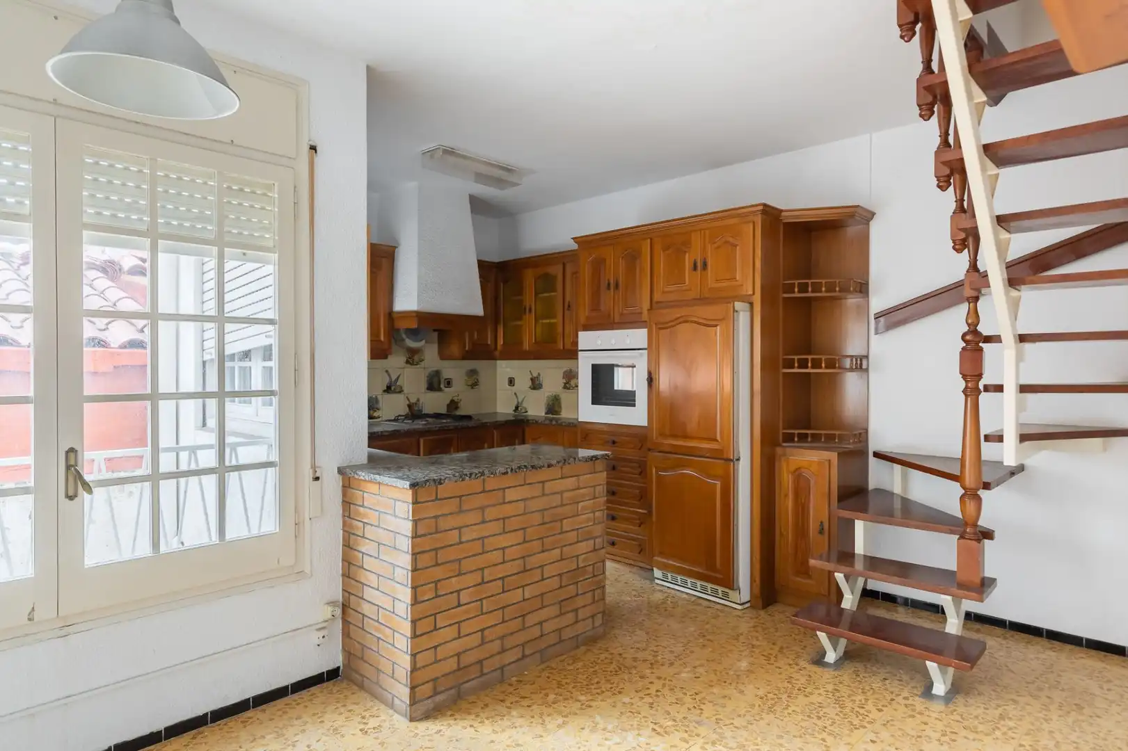 Kitchen of Duplexes for sale in Badalona  with Air Conditioner