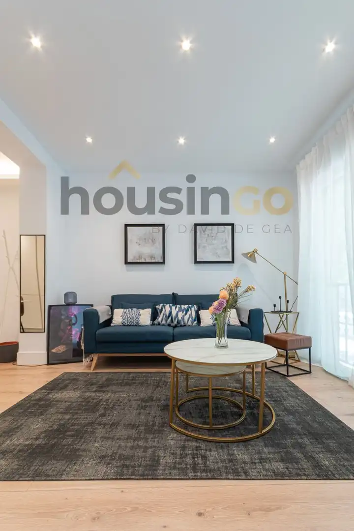 Sala de estar de Piso de alquiler en Madrid con Aire acondicionado, Calefacción y Terraza