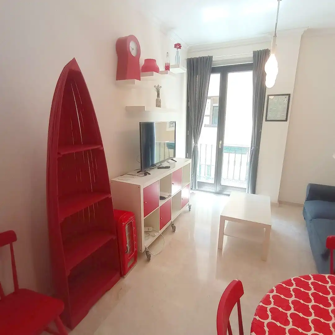 Living room of Flat for rent in Málaga  with Air Conditioner and Furnished