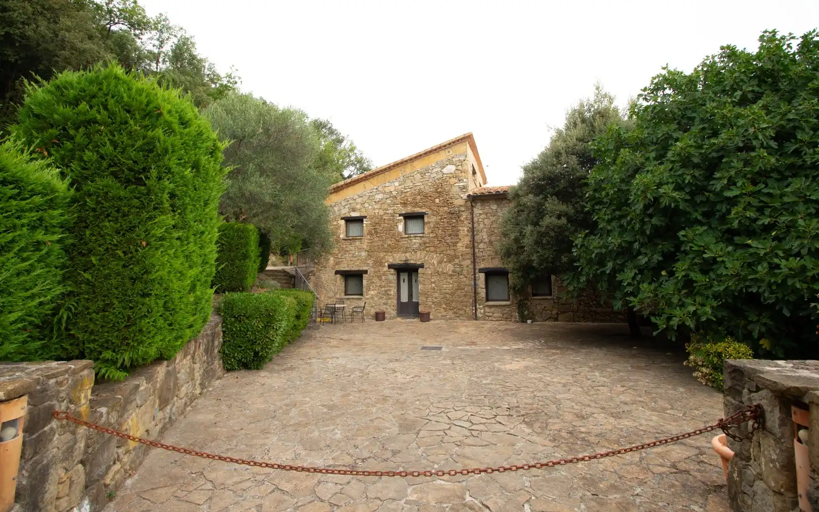 Vista exterior de Finca rústica en venda en Mieres (Girona) amb Jardí privat, Terrassa i Traster