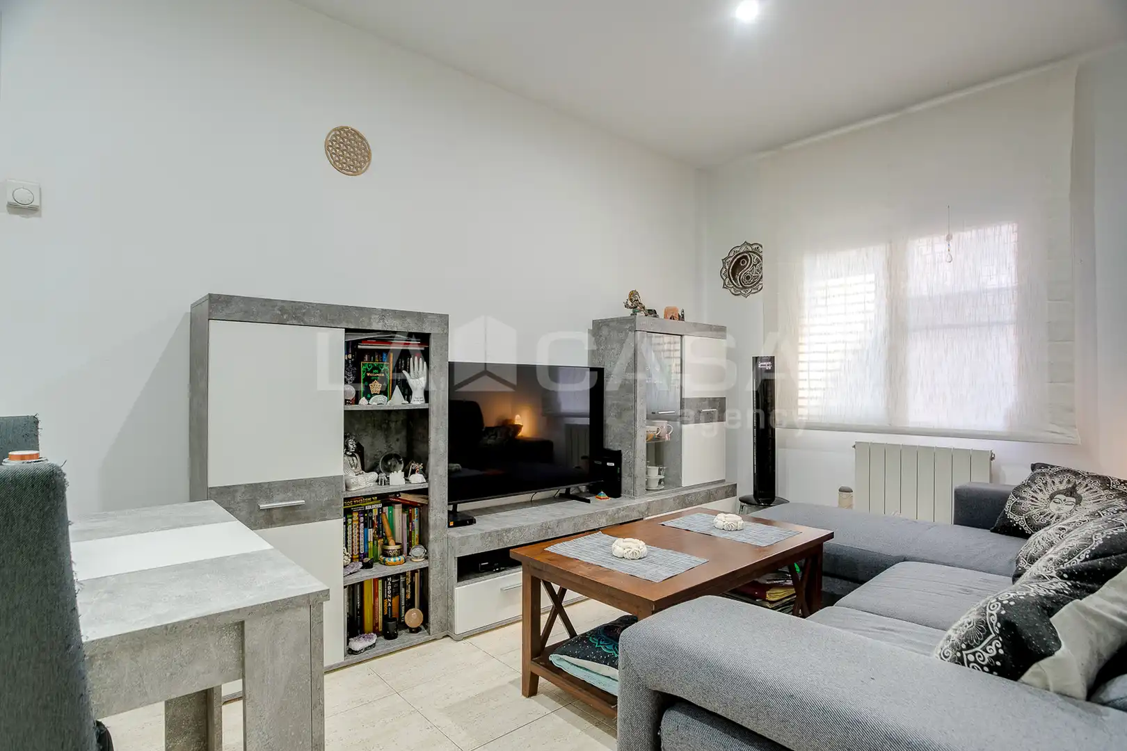 Sala de estar de Piso en venta en Sant Adrià de Besòs con Calefacción