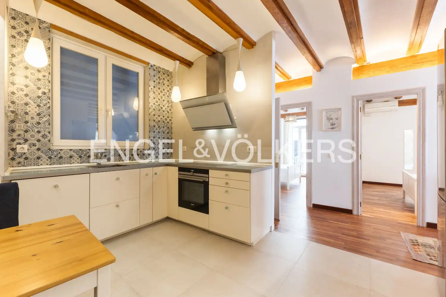 Kitchen of Flat for sale in Valencia  with Air Conditioner, Heating and Parquet flooring