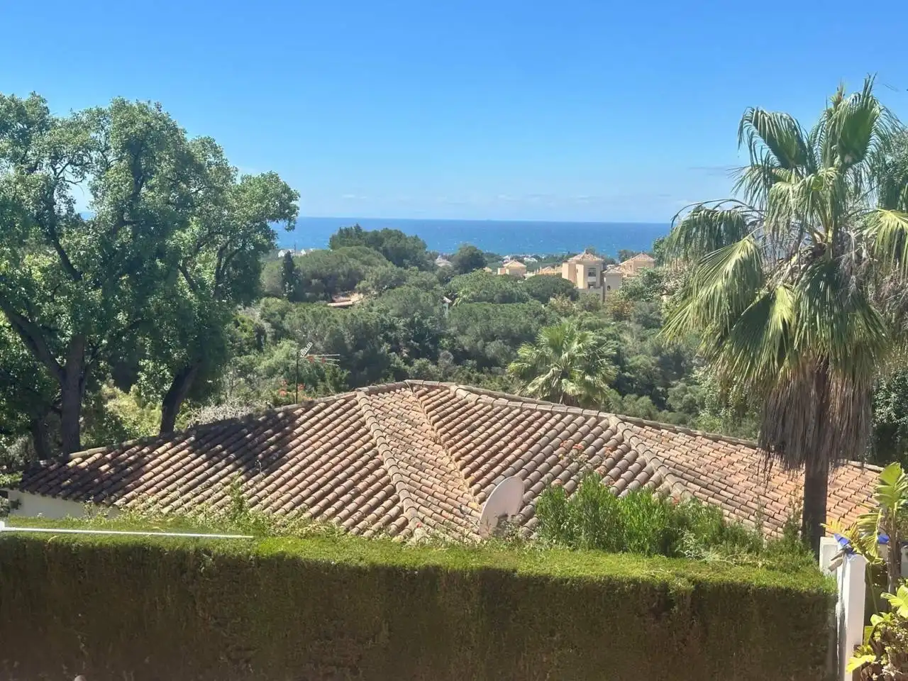 Vista exterior de Casa o xalet de lloguer en Marbella amb Jardí privat, Terrassa i Piscina