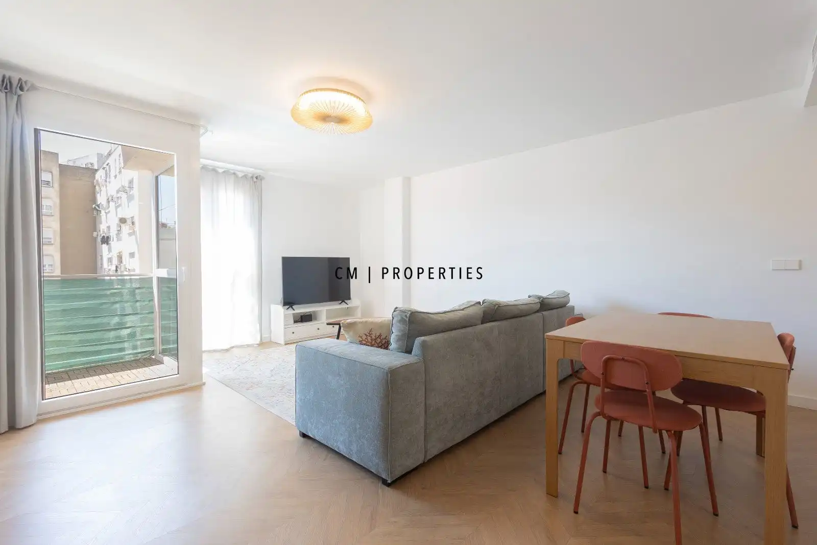 Living room of Flat for rent in  Valencia Capital  with Air Conditioner, Heating and Terrace