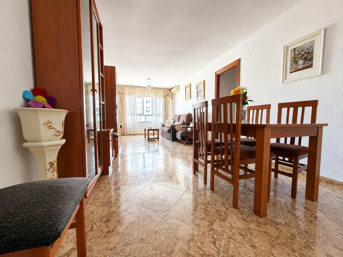 Sala de estar de Piso en venta en Málaga con Aire acondicionado, Amueblado y Horno