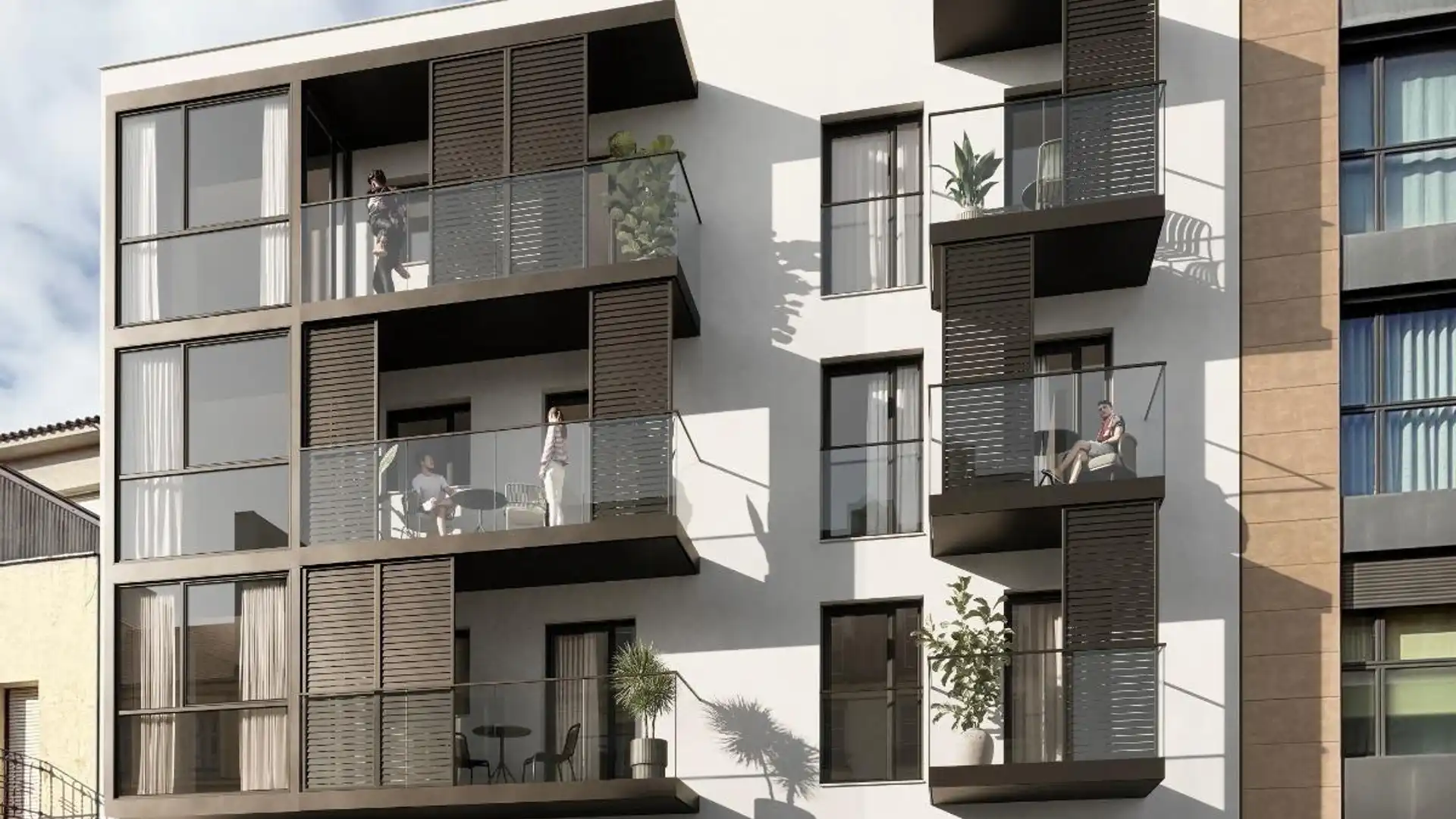 Vista exterior de Piso en venta en Vilafranca del Penedès con Terraza y Amueblado