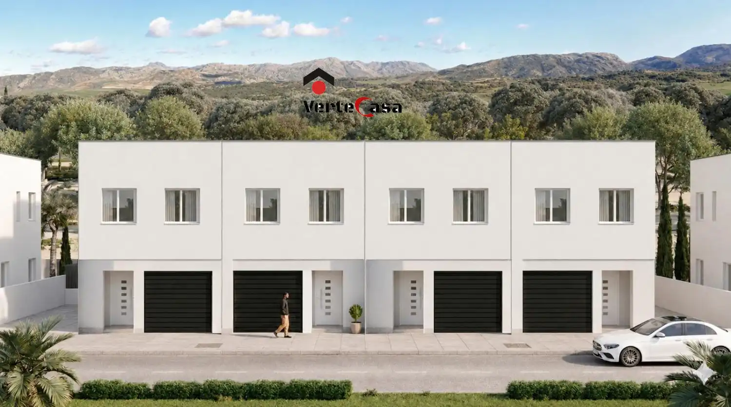 Vista exterior de Casa adosada en venta en Foios con Terraza