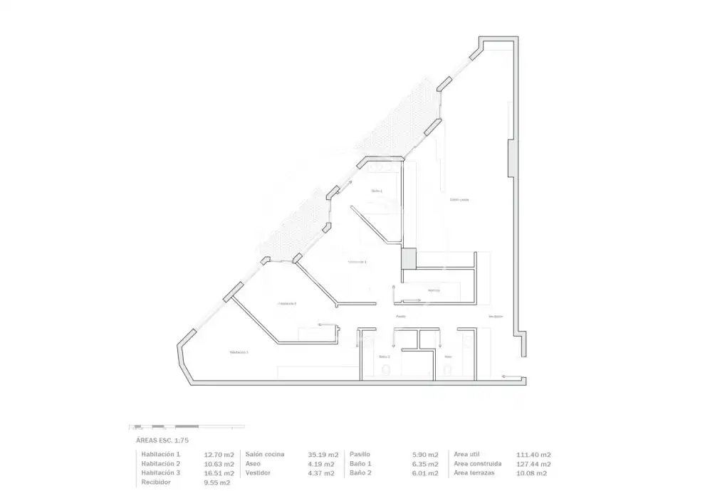 Wohnung zum Verkauf in Barcelona mit Klimaanlage, Heizung und Balkon