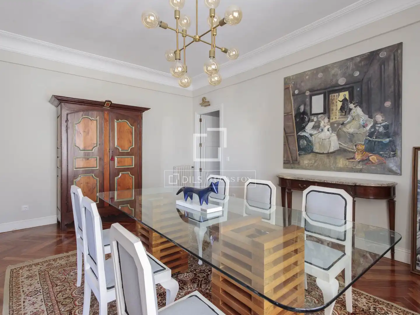 Dining room of Attic for rent in Madrid  with Air Conditioner, Heating and Parquet flooring