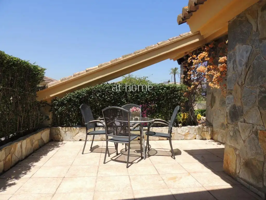 Terraza de Finca rústica en venta en Puçol con Aire acondicionado, Calefacción y Jardín privado