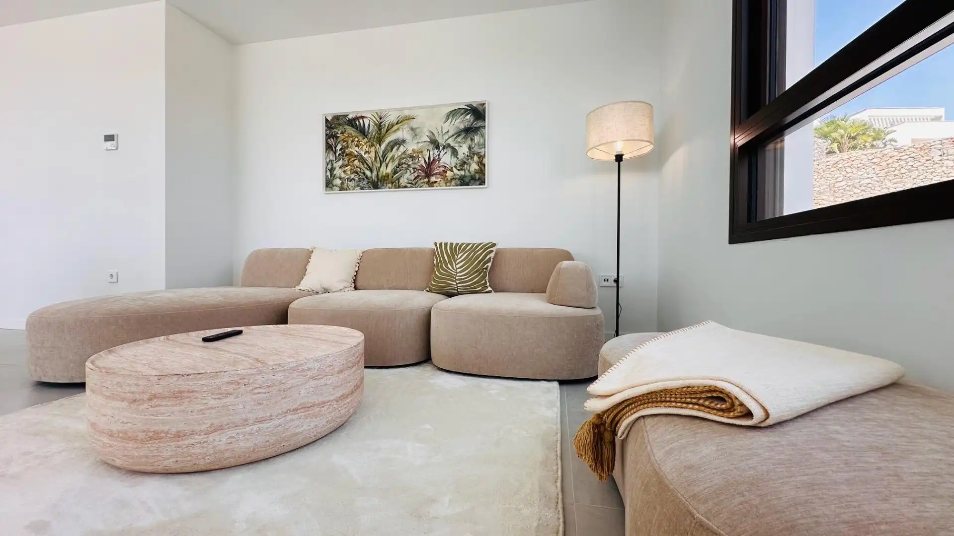 Living room of Apartments for rent in Finestrat  with Air Conditioner, Heating and Private garden