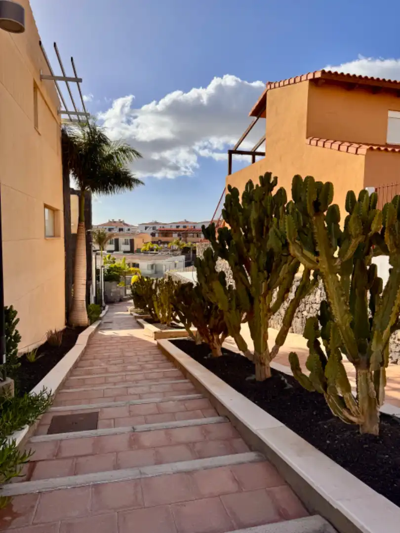Vista exterior de Casa adosada en venta en San Miguel de Abona con Aire acondicionado, Terraza y Trastero