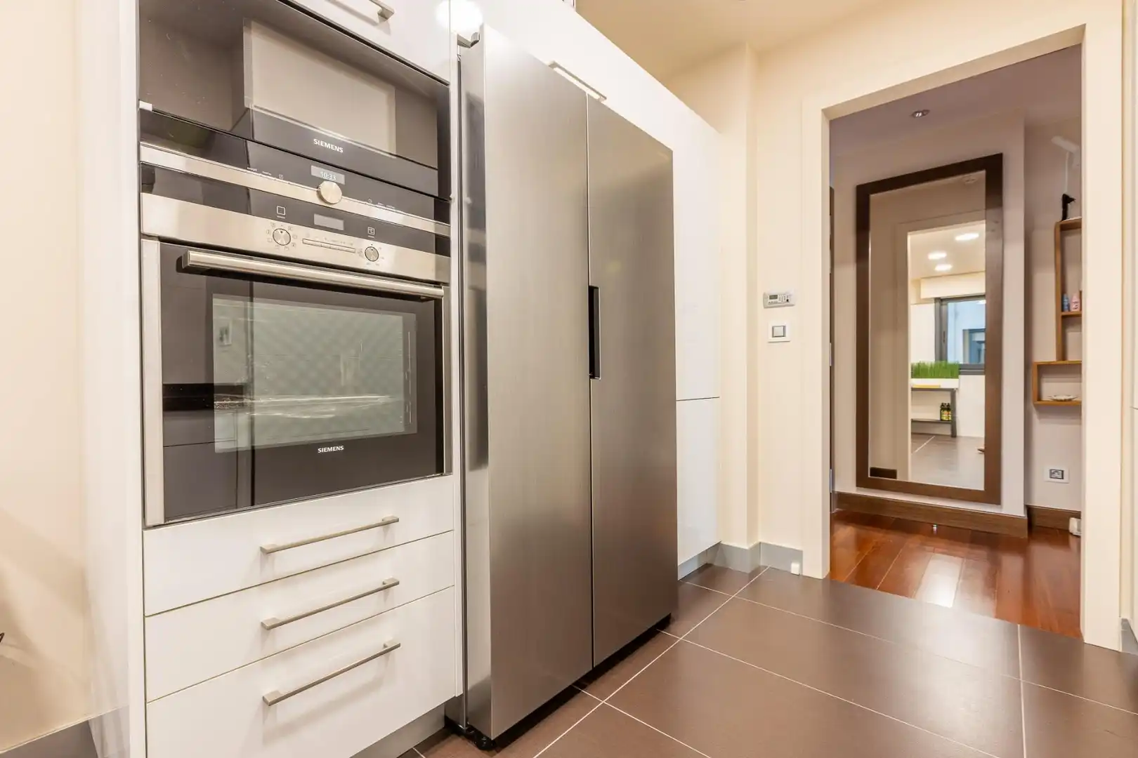 Cocina de Piso en venta en A Coruña Capital  con Calefacción, Jardín privado y Trastero