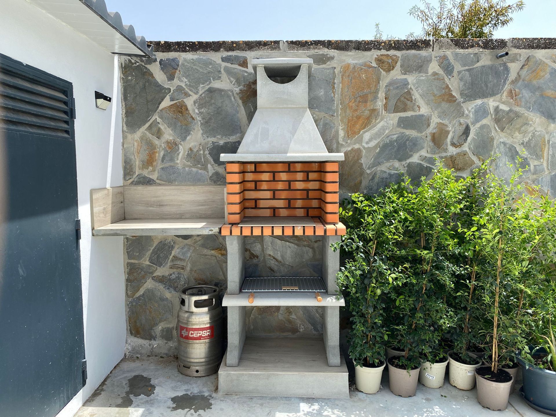 Terrassa de Finca rústica de lloguer en Conil de la Frontera amb Aire condicionat, Calefacció i Jardí privat