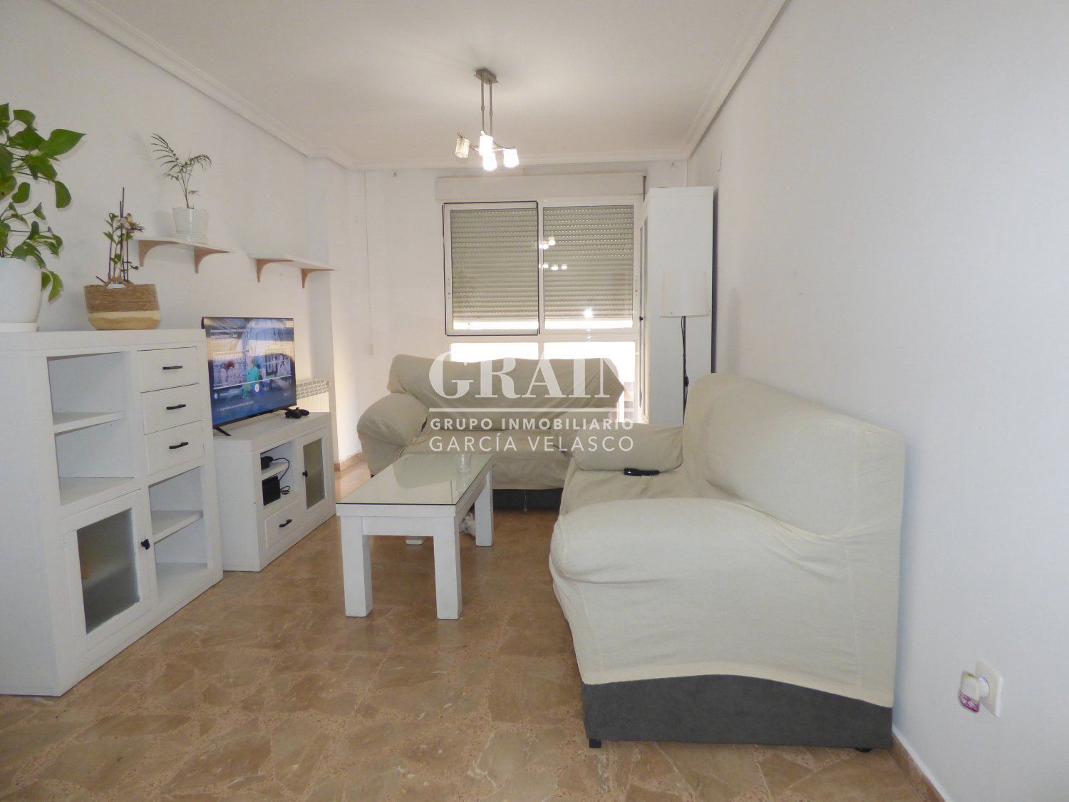 Living room of Flat for sale in  Albacete Capital  with Heating, Storage room and Balcony