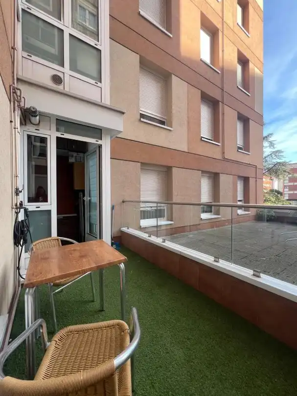 Balcony of Flat for rent in Gijón   with Heating and Terrace