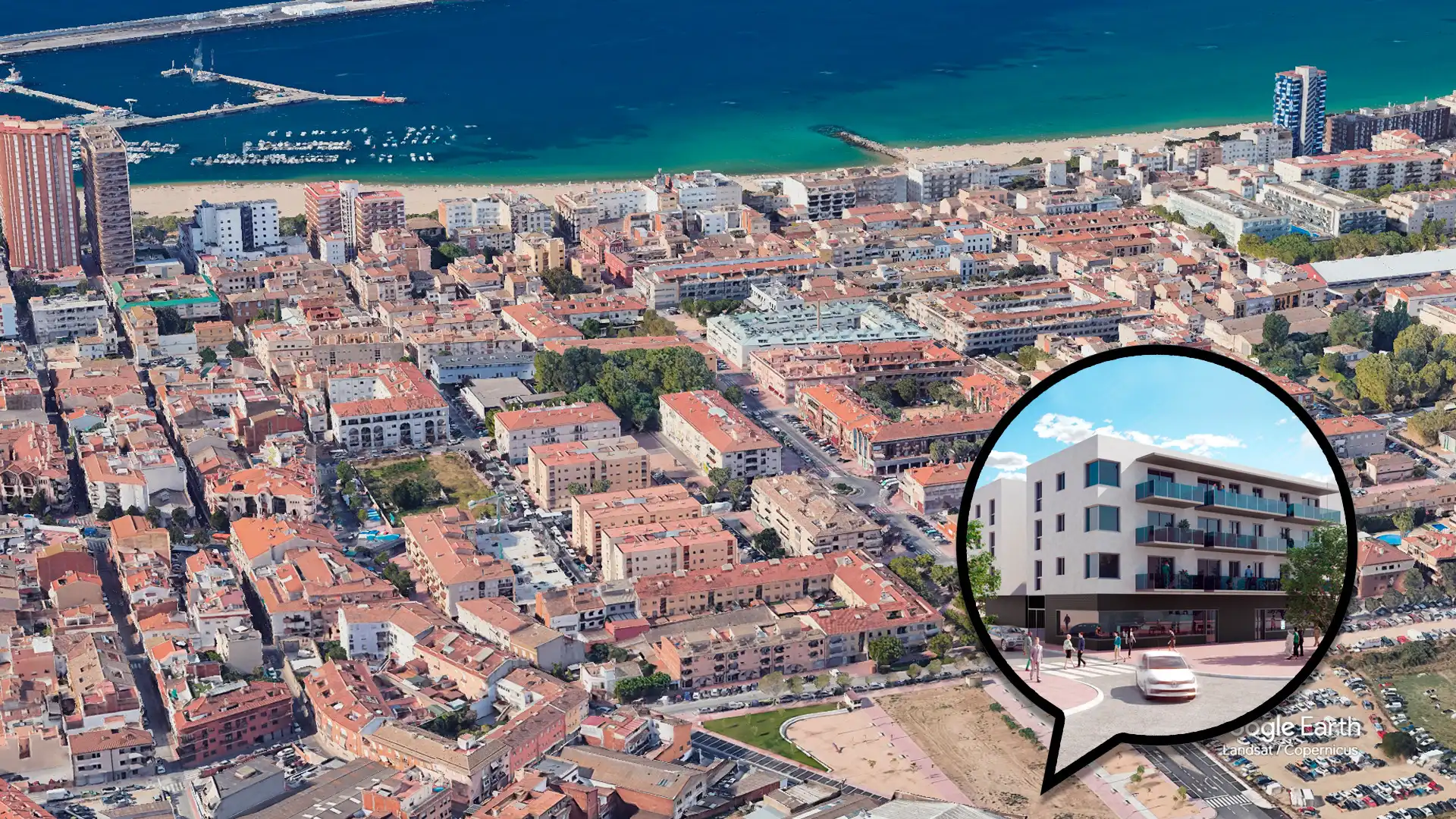 Vista exterior de Pis en venda en Palamós amb Aire condicionat, Calefacció i Terrassa