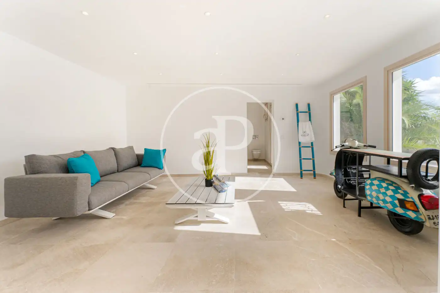 Sala d'estar de Casa o xalet en venda en  Palma de Mallorca amb Aire condicionat, Calefacció i Terrassa